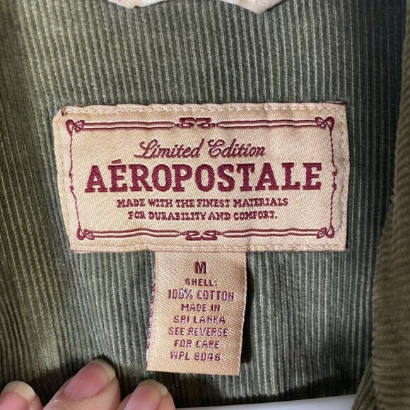Womens Vintage Aeropostale Corduroy Jacket Green M - Picture 6 of 7